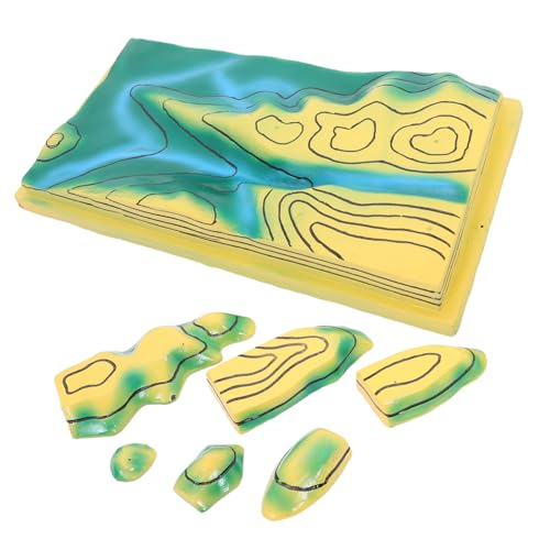 SUPVOX Topografische Modelle Für Den Unterricht Topografische Karte Geografiebedarf Für Die Schule Geografiekarte Für Die Mittelstufe Geländekarte Lehrmittel Geografie von Supvox