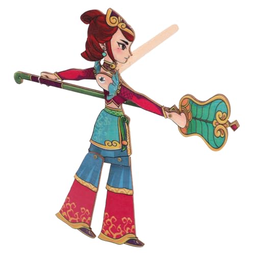 SUPVOX Traditionelle Chinesische Schattenpuppe Handpuppe für Bühnenrequisit Kreatives Lernspielzeug Kindergarten Bastelset von Supvox