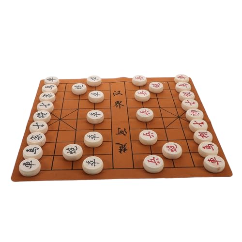 SUPVOX Tragbares Chinesisches Schachspiel aus Holz Faltbares Schachbrett mit Holzschachfiguren Langlebiges Reiseset für Erwachsene Fördert Strategisches und Spielspaß SUPVOX Tragbares Chinesisches Schachspiel aus Holz Faltbares Schachbrett mit Holzschachfiguren Langlebiges Reiseset für Erwachsene Fördert Strategisches und Spielspaß von Supvox