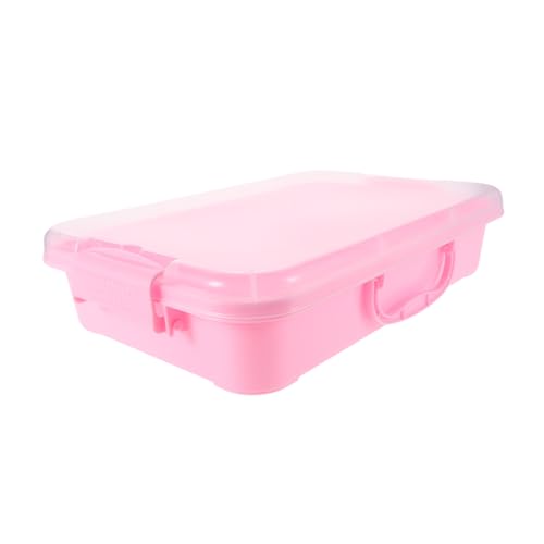 SUPVOX Tragbares Organizer Tray mit Ultraleichtem Clay und Space Thema Stapelbares Kunststoff Play Tray für Kreative Indoor Outdoor Wahrnehmungs Aktivitäten Mittlere Transparente Pinke SUPVOX Tragbares Organizer Tray mit Ultraleichtem Clay und Space Thema Stapelbares Kunststoff Play Tray für Kreative Indoor Outdoor Wahrnehmungs Aktivitäten Mittlere Transparente Pinke von Supvox