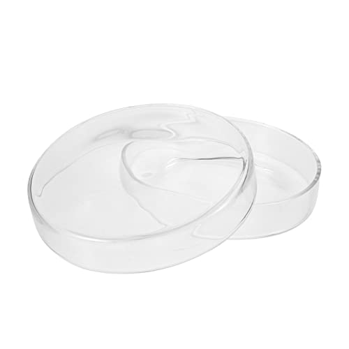 SUPVOX Transparente Glasschale für Zellkultur Hochborosilikat Petrischale für Experimente und Labornutzung Hohe Hitze und Korrosionsbeständig SUPVOX Transparente Glasschale für Zellkultur Hochborosilikat Petrischale für Experimente und Labornutzung Hohe Hitze und Korrosionsbeständig von Supvox