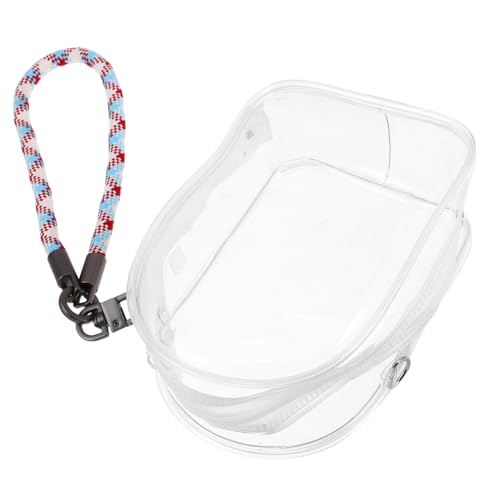 SUPVOX Transparentes PVC Doll Organizer Bag mit Reißverschluss Vielseitige Aufbewahrung für Puppen Schlüssel und Handy Leichter Tragetasche mit Farbigem Gewebtem Trageband für Reisen und SUPVOX Transparentes PVC Doll Organizer Bag mit Reißverschluss Vielseitige Aufbewahrung für Puppen Schlüssel und Handy Leichter Tragetasche mit Farbigem Gewebtem Trageband für Reisen und von Supvox