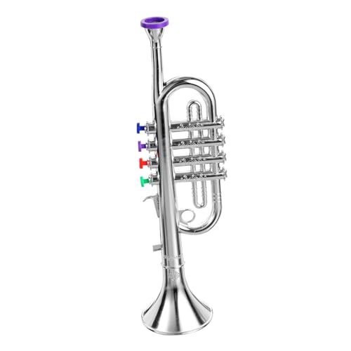 SUPVOX Trompete Kunststoff Musikinstrument Tragbar Kreatives Lernspielzeug zur Musikförderung für Jungen Mädchen von Supvox