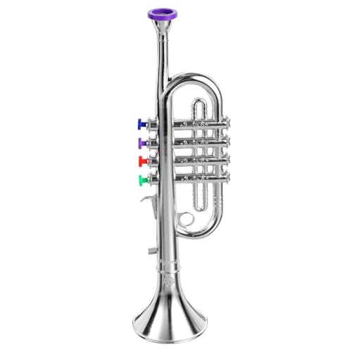 SUPVOX Trompete Leichtes Kunststoff blasinstrument Bunt Sicher für Anfänger Jungen Mädchen Musikalisches Lernspielzeug von Supvox