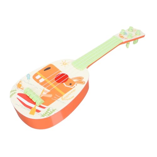SUPVOX Ukulele Mini Gitarre aus Kunststoff Einsteiger Musikinstrument für Mädchen Jungen Lernspielzeug für Frühe Musikalische Buntes Design Leicht und Handlich von Supvox