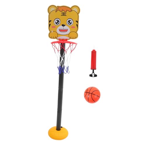 Supvox Verstellbarer Basketballkorb Basketballspielzeug Cartoon Basketballrahmen Indoor Outdoor Sportspielzeug für Jungen und Mädchen Höhenverstellbar Einfach zu Montieren Langlebiges von Supvox