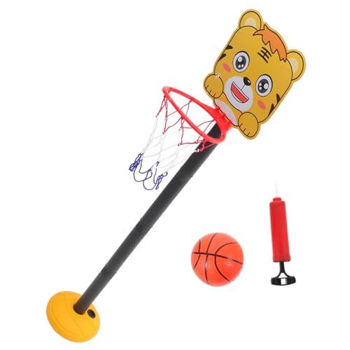 SUPVOX Verstellbarer Basketballkorb Cartoon Basketballrahmen Indoor Outdoor Leichtes Basketballspielzeug für Jungen Mädchen von Supvox
