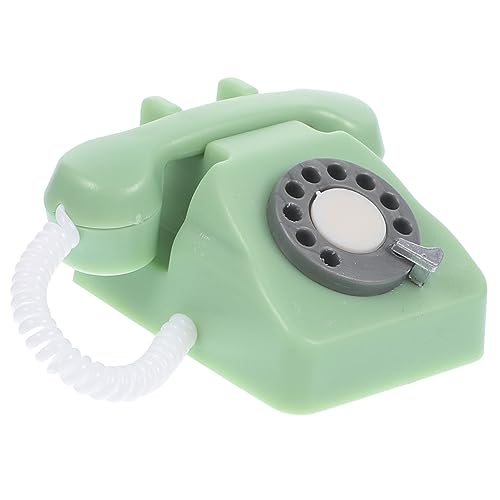 SUPVOX Vintage Miniaturtelefon für Puppenhaus Telefonmodell aus Deko für Mini Häuser und Rollenspiele Fördert Kreative Spiele von Supvox