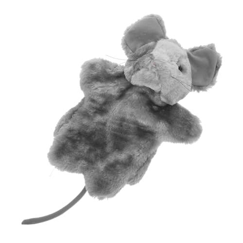 SUPVOX Weiche Plüsch Handpuppe Maus Interaktive Handpuppe zum Geschichtenerzählen Kuscheliges Tier Handspielzeug für Kreative Puppenspiele Fördert Fantasie und Feinmotorik von Supvox