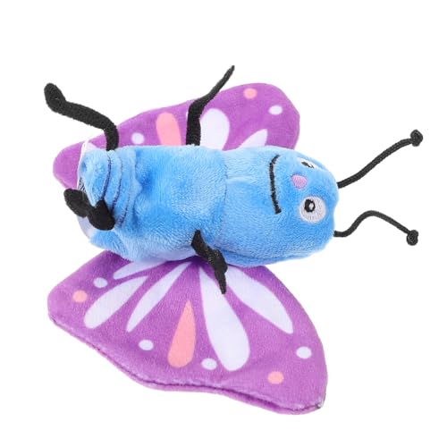 SUPVOX Weiche Schmetterling Handpuppe Kuscheltier Plüsch Fingerpuppe für Puppentheater Vorschule Interaktives Lernspielzeug Tierpuppe Kleinkinder Rollenspiel von Supvox