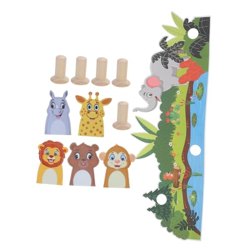 SUPVOX Weiches Filz fingerpuppenset mit Niedlichen Mini waldtieren Sicheres Kinderspielzeug für Jungen und Mädchen Fördert Kreativität und Hand Auge koordination für Geschichten und von Supvox