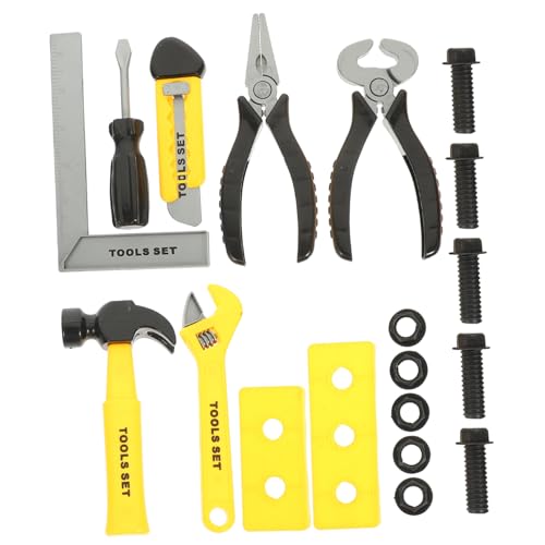 SUPVOX Werkzeugset Teilig Schraubenschlüssel Schraubendreher Lernspielzeug Fördert Motorische Fähigkeiten DIY für Jungen und Mädchen Ab Jahren Sicher und Langlebig von Supvox