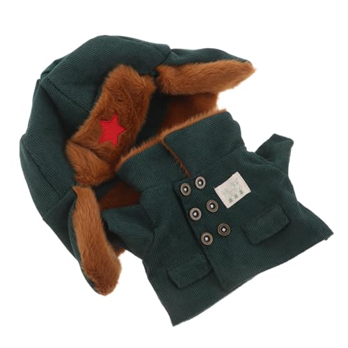SUPVOX Winterliches Puppen-militäroutfit Grün Kuscheliger Armee-Mantel mit Mütze für Plüschtiere und Puppen Wärmendes Kostüm für Rollenspiel Kreativität und Pädagogisches SUPVOX Winterliches Puppen-militäroutfit Grün Kuscheliger Armee-Mantel mit Mütze für Plüschtiere und Puppen Wärmendes Kostüm für Rollenspiel Kreativität und Pädagogisches von Supvox
