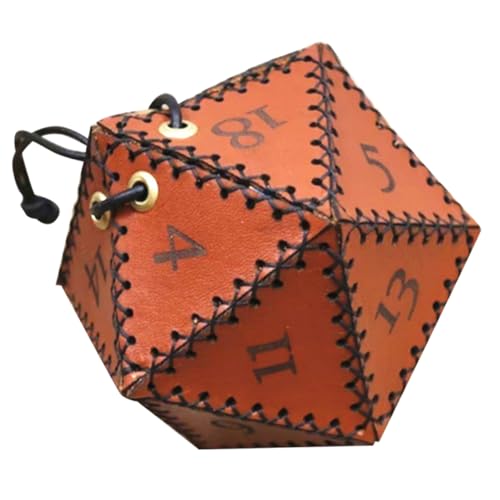 SUPVOX Würfeltasche aus Hochwertigem Leder Weiche Textur Kratzfest Tragbare Aufbewahrungstasche für Würfel und Kleine Accessoires mit Schnellem Reinigungseffekt für Brettspiele und SUPVOX Würfeltasche aus Hochwertigem Leder Weiche Textur Kratzfest Tragbare Aufbewahrungstasche für Würfel und Kleine Accessoires mit Schnellem Reinigungseffekt für Brettspiele und von Supvox