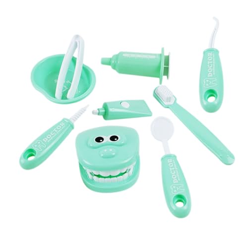 SUPVOX Zahnarzt Pädagogisches Rollenspiel mit Realistischen Zahnarztwerkzeugen Fördert Fantasie und Motorische Fähigkeiten Geeignet für Kleinkinder und Vorschulkinder Grün von Supvox