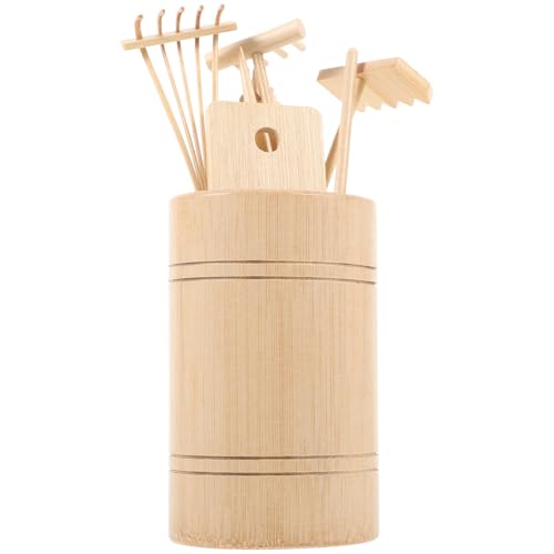 SUPVOX Zen Garten Mini Rechen Set aus Holz Leichtes Tragbares Miniatur Gartenwerkzeug für Sandlandschaften und Schreibtischdeko für Meditation und Kreative Gestaltung SUPVOX Zen Garten Mini Rechen Set aus Holz Leichtes Tragbares Miniatur Gartenwerkzeug für Sandlandschaften und Schreibtischdeko für Meditation und Kreative Gestaltung von Supvox