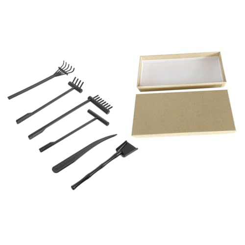 SUPVOX Zen Garten Sandrechen Set Teilig mit Schwarzen Rechen und Aufbewahrungsbox Zen Sandgarten Werkzeug für Meditation Stressabbau und Kreative Sandmuster Schreibtisch SUPVOX Zen Garten Sandrechen Set Teilig mit Schwarzen Rechen und Aufbewahrungsbox Zen Sandgarten Werkzeug für Meditation Stressabbau und Kreative Sandmuster Schreibtisch von Supvox