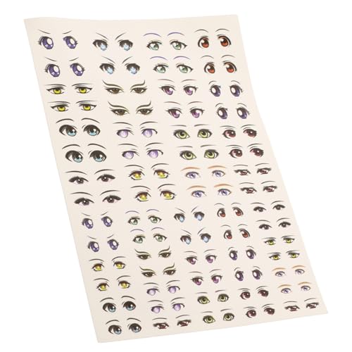 Supvox 1 Blatt Anime -augenaufkleber Animationsaufkleber Aufkleberaugen Zum Basteln Selbstklebende Augensticker Basteln Sie Augenaufkleber Augenetiketten Auge DIY Aufkleber Papier von Supvox