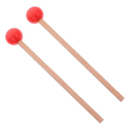 Supvox 1 Paar Holzschlägel mit Gummikopf für Marimba und Xylophon Ergonomische Percussion Sticks Langlebige für Instrumentenzubehör für Musiker von Supvox