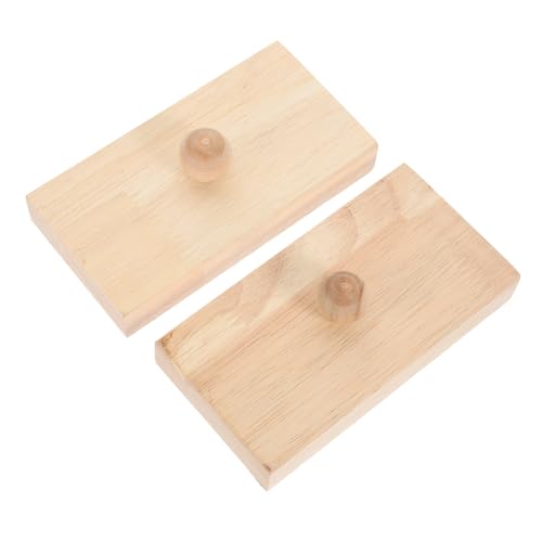 Supvox 1 Paar Kastagnetten Instrument Pädagogisches Musikalisches Fingerklatschen Fingerkastagnette Percussion- Musikalisches Erziehungsspielzeug Holz von Supvox