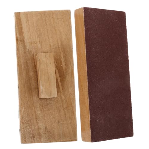 Supvox 1 Paar Musikinstrumente Musikinstrumente Für Erwachsene Trommeln Holzsandblöcke Für Sandblöcke Instrumente Hellbraun Aus Holz von Supvox