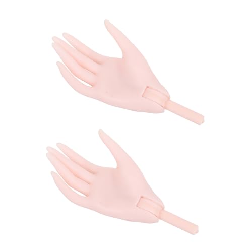 Supvox 1 Paar Puppenpalme Schaufensterpuppenhände Handpuppe Mannequin-Hand Ausstellungsständer Für Handmodelle Kleine Hände Handanzeige Mini-hände Hand Schaufensterpuppe Plastik Beige von Supvox