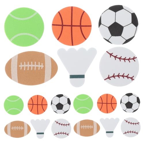 Supvox 1 Packung Aufkleber Für Sportbälle Sticker Dekoration Aufkleber Für Ball-Mottoparty Ball-Mottoparty-Aufkleber Kugelaufkleber Zum Selbermachen Eva von Supvox