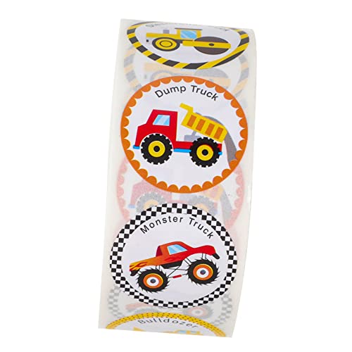 Supvox 1 Rolle Autoaufkleberspielzeug LKW-belohnungsaufkleber LKW-Aufkleber Für Kleinkinder Aufkleber Für Cartoon-LKW-Aufkleber Fahrzeugaufkleber LKW-Aufkleber Als Belohnung PVC von Supvox