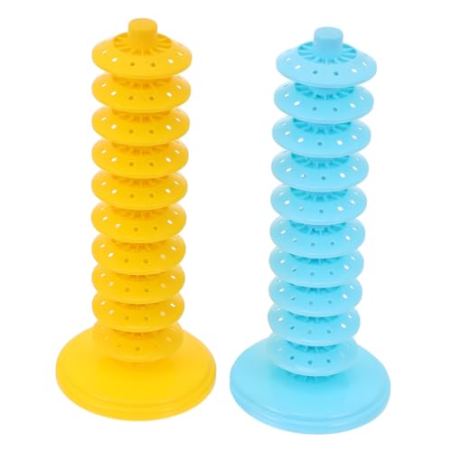 Supvox 1 Satz 2 Stück Süßigkeitenregal Ups Lutscherhalterständer Ausstellungsständer Gestell Ring Urlaubslutscherhalter Klammer Steht Am Stiel Halter Für Zuckerwatte Stand Pp-material von Supvox