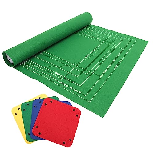 Supvox 1 Satz 2000 Rätselmatte Rätselschoner Puzzle Spielmatten für den Boden puzzelmatten gesselschafftsspiele The Green grün Filzmatte Rätsel Rollen Army Green von Supvox