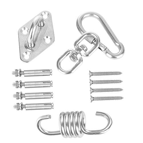 Supvox 1 Satz 360 Lagerhaken drehhaken Schwerlasthaken Schlüssel Hängematte Bausatz Und rostfrei Silver von Supvox