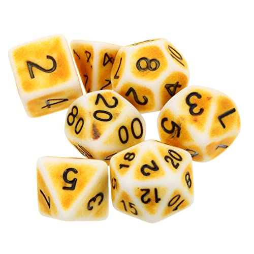 Supvox 1 Satz 7 Stück Würfel Für Rollenspiele Retro Einseitig Polyedrisch Vintage Würfel Würfelspiele Junggesellenabschied Liefert Farbig Versammlung Rechts Golden Acryl Supvox 1 Satz 7 Stück Würfel Für Rollenspiele Retro Einseitig Polyedrisch Vintage Würfel Würfelspiele Junggesellenabschied Liefert Farbig Versammlung Rechts Golden Acryl von Supvox