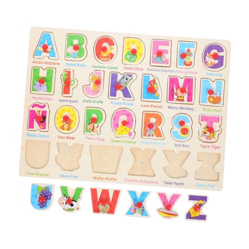 Supvox 1 Satz Alphabet-Kratzbrett Spanisches Matching-Board Spanisches Puzzle für Sprachrätsel für Kleinkinder Puzzle für Kleinkinder Bildungsrätsel Holz Supvox 1 Satz Alphabet-Kratzbrett Spanisches Matching-Board Spanisches Puzzle für Sprachrätsel für Kleinkinder Puzzle für Kleinkinder Bildungsrätsel Holz von Supvox