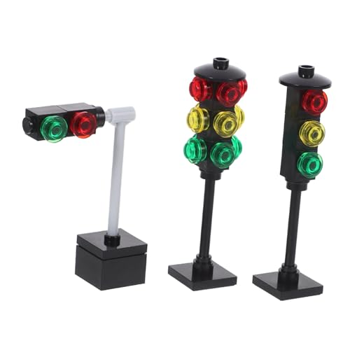Supvox 1 Satz Ampelspielzeug -verkehrszeichen Verkehrszeichen Für Spielzeugstraßenschilder -signalleuchte Zum Bahnübergang -ampel Black Abs von Supvox