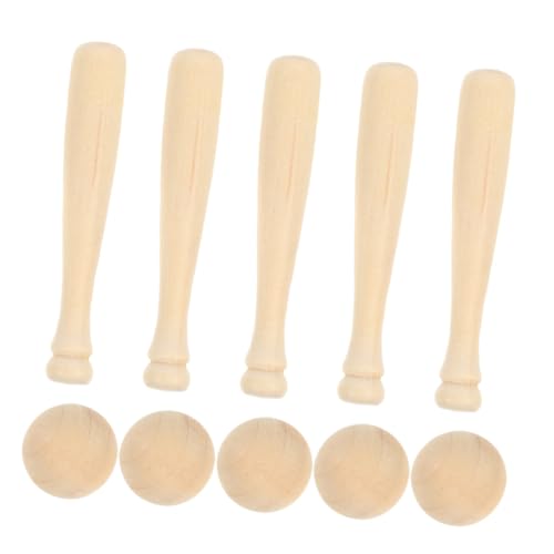 Supvox 1 Satz Baseball -Fledermaus -Spielzeugschmuckstücke Holzbearbeitung für Bastelbedarf für Graffiti - Baseball-Modell zum Selbermachen basteln hölzern Supvox 1 Satz Baseball -Fledermaus -Spielzeugschmuckstücke Holzbearbeitung für Bastelbedarf für Graffiti - Baseball-Modell zum Selbermachen basteln hölzern von Supvox