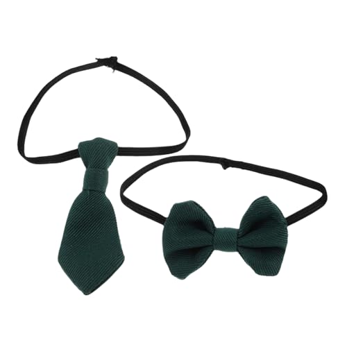 Supvox 1 Satz Baumwollpuppe Binden Puppen Verkleiden Sich Mit Accessoires Puppen -Krawatten Miniatur -Bowtie -Dekoration Puppenfliegen Miniatur-Puppen-Krawatte Stoff Dark Green von Supvox