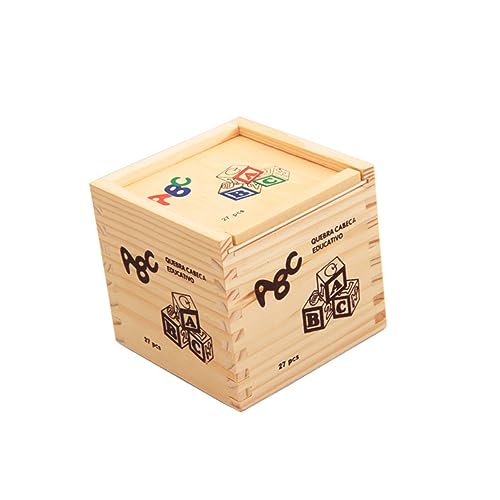 Supvox 1 Satz Bausteine ​​für Digitale Buchstaben Bildungsspielzeug Kind bausteine Gebäude Balance-Spielset Bausteine-Buchstaben Hölzern von Supvox