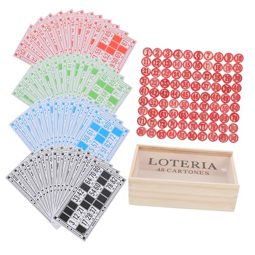 Supvox 1 Set Russisches Bingo-schachspiel Familienparty Geistiges Gehirnschach Jungen Und Mädchen Lernstrategiespiel von Supvox