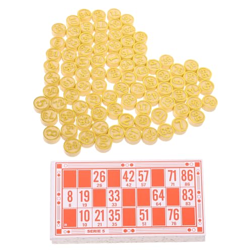 Supvox 1 Satz Bingo Spielset aus Klassisches Familien Bingo mit Zahlenkarten und Schachfiguren für Partys und Gesellige Zusammenkünfte für Geburtstagsfeiern und Familientreffen Supvox 1 Satz Bingo Spielset aus Klassisches Familien Bingo mit Zahlenkarten und Schachfiguren für Partys und Gesellige Zusammenkünfte für Geburtstagsfeiern und Familientreffen von Supvox