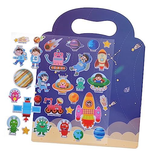 Supvox 1 Satz Blasenaufkleberbuch Stickerbuch zur Kindererziehung Buchaufkleber Stickerbuch für Kleinkinder Aktivitätsbücher mit Aufklebern Kinderaufkleber Papier von Supvox