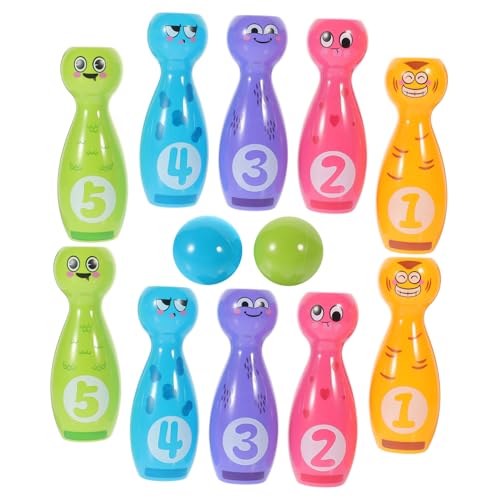 Supvox 1 Satz Bowling-spielzeugset Indoor- Indoor -kinderspielzeug Kindersportspielspielzeug Bowlingkugel Für Outdoor-Bowling Bowlen Plastik von Supvox