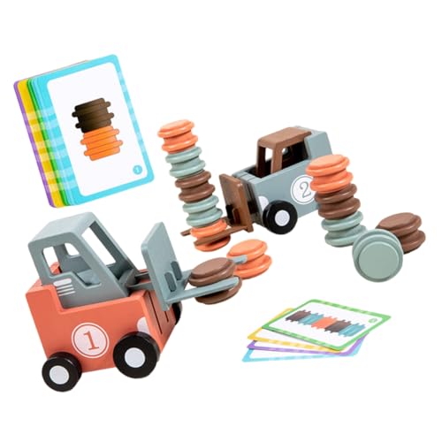 Supvox 1 Satz Brettspiel aus Holzgabel Lustiges Baufahrzeugmodell Cartoon-BAU-Gabelstapler-Modell Bauauto Kleines Gabelstaplerspielzeug für Jungen hölzern Supvox 1 Satz Brettspiel aus Holzgabel Lustiges Baufahrzeugmodell Cartoon-BAU-Gabelstapler-Modell Bauauto Kleines Gabelstaplerspielzeug für Jungen hölzern von Supvox