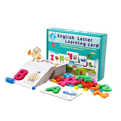 Supvox 1 Satz Buchstaben Wort Kinderspielzeug Pädagogisches Alphabet-Karte Hölzern Grün Supvox 1 Satz Buchstaben Wort Kinderspielzeug Pädagogisches Alphabet-Karte Hölzern Grün von Supvox