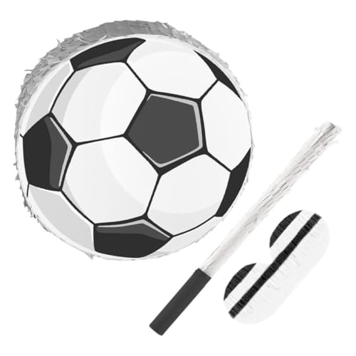 Supvox 1 Satz Bunte Fußball Pinata mit Stick und Augenbinde für Kindergeburtstagsfeiern Partydekoration für Sport Mottopartys und Schulveranstaltungen Supvox 1 Satz Bunte Fußball Pinata mit Stick und Augenbinde für Kindergeburtstagsfeiern Partydekoration für Sport Mottopartys und Schulveranstaltungen von Supvox