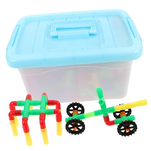 Supvox 1 Satz Bunte Kinderspielzeug Rohre für Kreative Bauprojekte Interaktive und Pädagogische Klötze für Frühkindliche Entwicklung und Spielvergnügen von Supvox