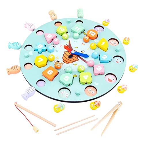 Supvox 1 Satz Clock -Angelspiel Schach Magnetfischrätsel Angeln Brettspiel Vorschullernspielzeug Vorschulspiele Kleinkindspiel fischen rätsel Fischspielspiel hölzern Himmelblau Supvox 1 Satz Clock -Angelspiel Schach Magnetfischrätsel Angeln Brettspiel Vorschullernspielzeug Vorschulspiele Kleinkindspiel fischen rätsel Fischspielspiel hölzern Himmelblau von Supvox