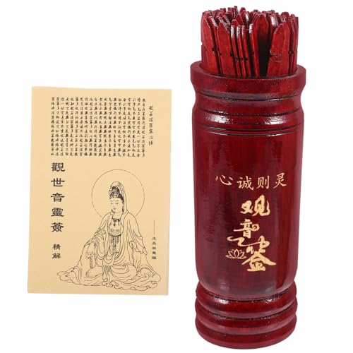 Supvox Wahrsage-Requisiten-Set 64 Chinesische Holzstäbe Becher Buch Für Spiele Versammlungen Tempel Supvox Wahrsage-Requisiten-Set 64 Chinesische Holzstäbe Becher Buch Für Spiele Versammlungen Tempel von Supvox