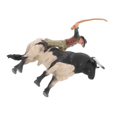 Supvox 1 Satz Cowboy-Modell Stier Cowboys Simulation Kuh Kinderspielzeug Cowboy Tischdekoration Bullenstatue Western Cowboy realistische Tierfigur Bullenmodell Harz Supvox 1 Satz Cowboy-Modell Stier Cowboys Simulation Kuh Kinderspielzeug Cowboy Tischdekoration Bullenstatue Western Cowboy realistische Tierfigur Bullenmodell Harz von Supvox