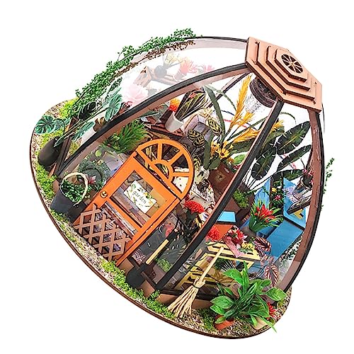 Supvox 1 Satz DIY Miniaturhaus Modell Gartenhaus mit LED Beleuchtung Kreatives Puzzle für Fördert Fantasie und Hand Augen Koordination Perfektes für Bastelfans Supvox 1 Satz DIY Miniaturhaus Modell Gartenhaus mit LED Beleuchtung Kreatives Puzzle für Fördert Fantasie und Hand Augen Koordination Perfektes für Bastelfans von Supvox