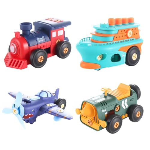 Supvox 1 Satz Demontage und montieren die Autospielzeuge Retro-Auto- Kinderauto Eisenbahnspielzeug zusammenbauen Spielzeugflugzeug Retro-Auto selber Machen Plastik von Supvox